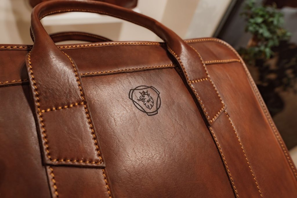 Monogrammed Leather Bag