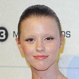 Mia Goth dating "today" profile